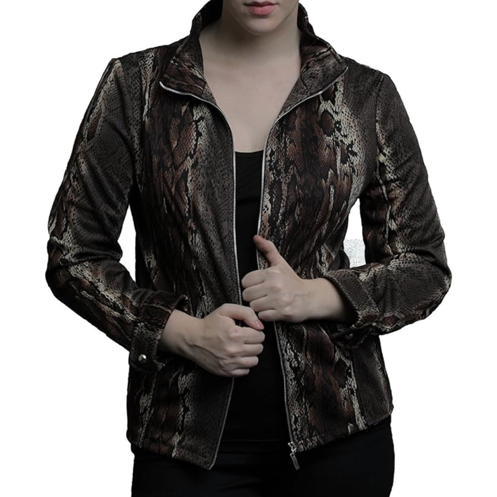 Lisa international snake pattern jacket